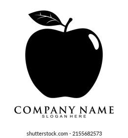 Apple fruit simple illustration vector design
