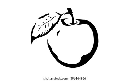 apple fruit sketch