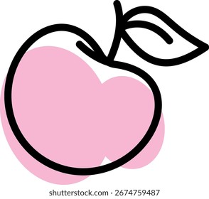 Bocadillo de fruta de manzana para la escuela
