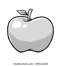 Apple fruit vector.