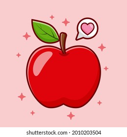Apple fruit vector, vector eps. 10