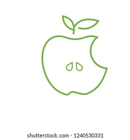 apple fruit vector icon