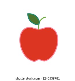 apple fruit vector icon