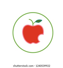 apple fruit vector icon