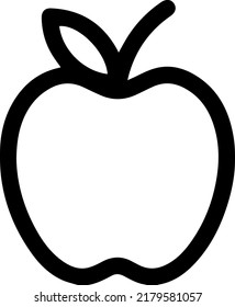 apple - fruit vector icon - modern and minimalist, linear style.
