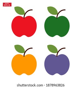 
Apple fruit vector illustration. with a flat design style. vector icon