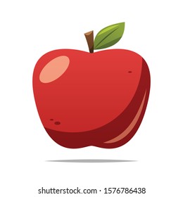 Apple fruit vector isolated illustration