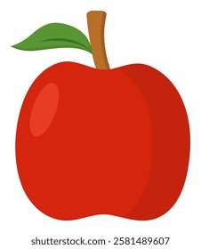 Apple fruit vector isolated on white background.