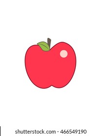 Apple fruit vector isolated on white background