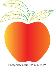 Apple Fruit Vector Stock Photo