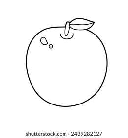 Apple fruit.Vector illustration that is easy to edit.