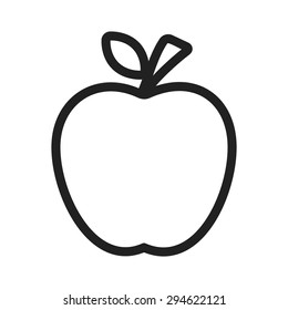 Apple, furit, delicious icon vector image. Can also be used for eatables, food and drinks. Suitable for use on web apps, mobile apps and print media