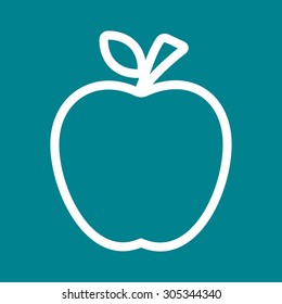 Apple, furit, delicious icon vector image. Can also be used for eatables, food and drinks. Suitable for use on web apps, mobile apps and print media