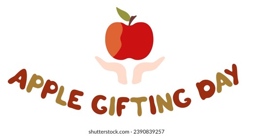Apple Gifting Day, sign, banner.