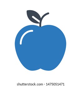 apple glyph colour vector icon