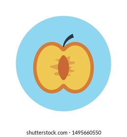 apple glyph flat vector icon