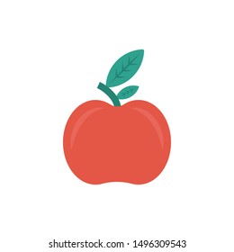 apple glyph flat vector icon