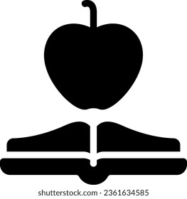 apple glyph icon illustration vector