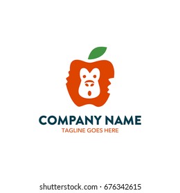 Apple Gorilla Logo Template