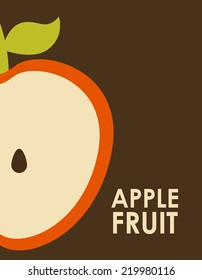 apple graphic design , vector illustration