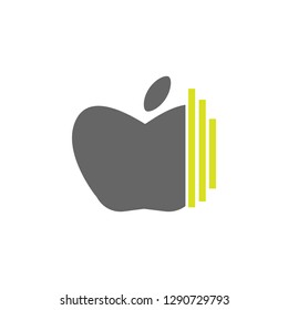 Apple, gravity icon. Element of Science experiment icon for mobile concept and web apps. Detailed Apple, gravity can be used for web and mobile