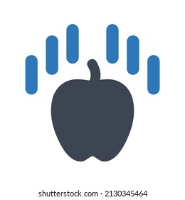 Apfelgravitation Symbol.newton (Vektorgrafik)