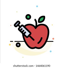 Apple, Gravity, Science Abstract Flat Color Icon Template. Vector Icon Template background