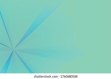 Apple green color smooth vector background with blue color wavy lines, futuristic technology template, for web and print