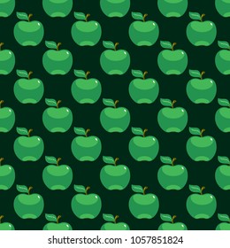 Apple green seamless pattern background