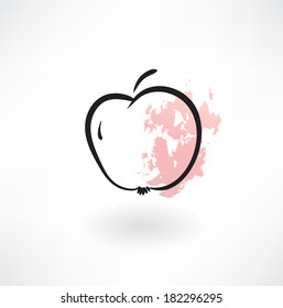 apple grunge icon