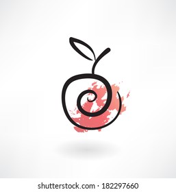 apple grunge icon