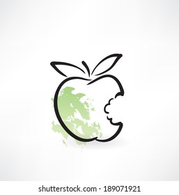 apple grunge icon