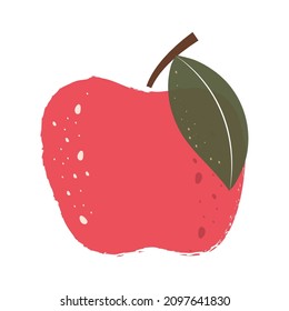 estilo plano de icono de grunge de manzana
