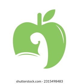 Apple Gym Logo Template Design Vector.