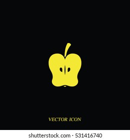 Apple half icon.