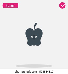 Apple half icon.