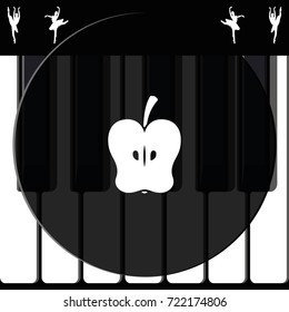 Apple half icon.