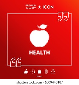 Apple - halftone logo.