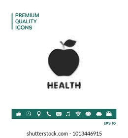 Apple - halftone logo.