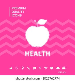 Apple - halftone logo.