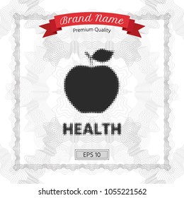 Apple - halftone logo.
