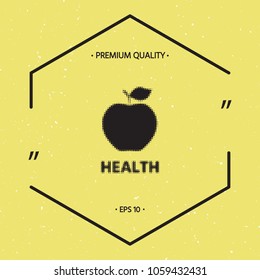 Apple - halftone logo.