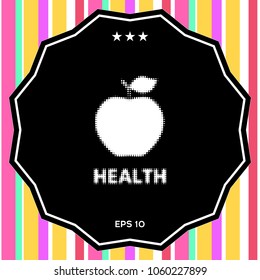 Apple - halftone logo.