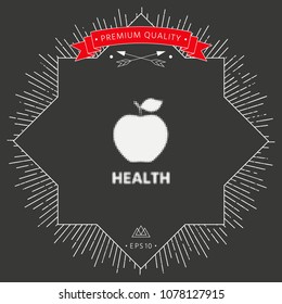 Apple - halftone logo.