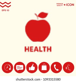 Apple - halftone logo.