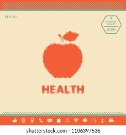 Apple - halftone logo.