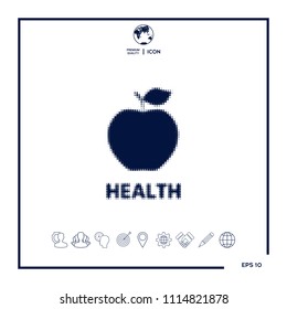 Apple - halftone logo.