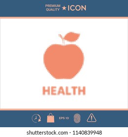 Apple - halftone logo.