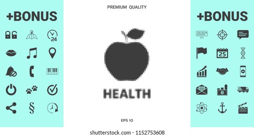 Apple - halftone logo.