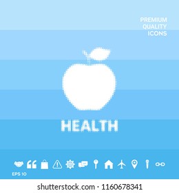 Apple - halftone logo.